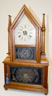 Antique Birge & Fuller Wagon Steeple Clock