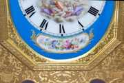 Thomas Cole Style Bronze & Porcelain Clock