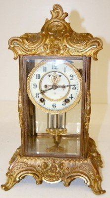 Antique Ansonia “Zenith” Crystal Regulator Clock