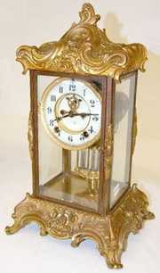 Antique Ansonia “Zenith” Crystal Regulator Clock