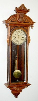 Gilbert “Columbus” 1 Weight Walnut Wall Clock