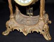 Antique Gilbert Fancy Metal Shelf Clock