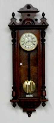 2 Weight Gustav Becker Clock w/Seconds Bit
