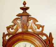 Victorian Walnut Fancy Parlor Clock