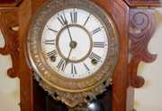 Antique Walnut Ansonia “Monarch” Parlor Clock