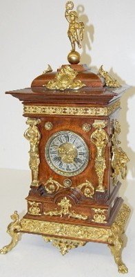 Ornate Lenzkirch Cherubs Shelf Clock