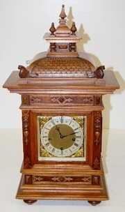 Ornate Lenzkirch Clock on Hanging Shelf