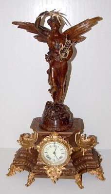 Antique Ansonia “Undine & Gloria” Statue Clock