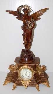 Antique Ansonia “Undine & Gloria” Statue Clock