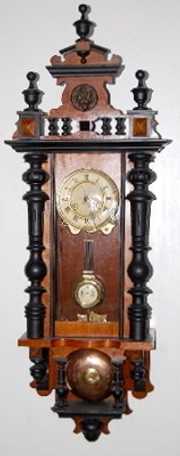 Antique Visible Bell Striking R.A. Wall Clock