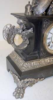 Ansonia “Belgium” Clock W/ Lady & Griffins