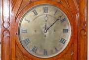 London 4 Bell Oak Triple Fusee Wall Clock