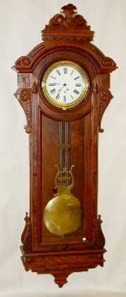 U.S. Clock Walnut Pinwheel Jeweler’s Regulator