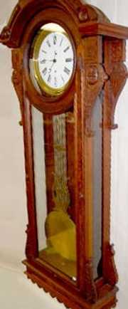 U.S. Clock Walnut Pinwheel Jeweler’s Regulator