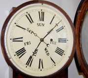 L.F. & W. Carter Rosewood Calendar Clock