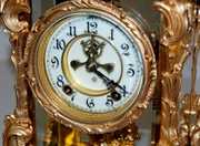 Ornate Ansonia “Regal” Crystal Regulator Clock