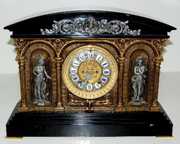 Ansonia “Georgia” Ornate Iron Case Clock