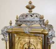 Ornate Ansonia “Enroy” Crystal Regulator Clock