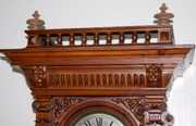 German Fancy Carved Wall Regulator Clock