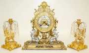 Ansonia 3 Piece “Renaissance” Clock Set