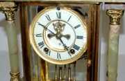 Ansonia “Archduke” Onyx Crystal Regulator Clock