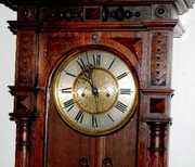 Oak Fancy 2 Weight Vienna Wall Clock