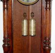 Oak Fancy 2 Weight Vienna Wall Clock