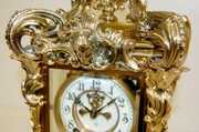 Antique Ansonia “Apex” Crystal Regulator Clock