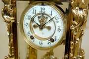 Antique Ansonia “Apex” Crystal Regulator Clock