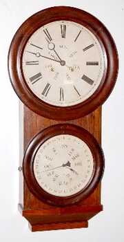 Antique Carter Rosewood Calendar Wall Clock