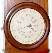 Antique Carter Rosewood Calendar Wall Clock