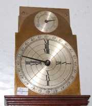 English Astronomical Brass Wall Clock