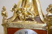 French Bronze Double Dial Calendar Clock