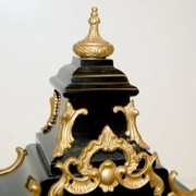 Ornate Waterbury “Louis” Iron Case Mantle Clock
