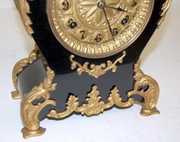 Ornate Waterbury “Louis” Iron Case Mantle Clock