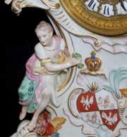 Antique Dresden Figural Porcelain Clock
