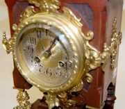 Ornate Lenzkirch Shelf Clock W/ Cherub & Lion