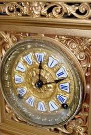 Ansonia “Regent” Ornate Metal Case Clock