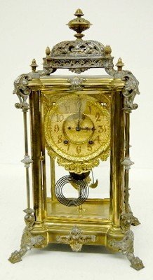 Ansonia “Excelsior” Crystal Regulator Clock