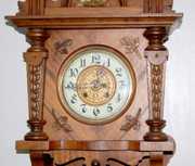 Antique Walnut Free Swinger Wall Clock