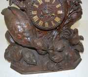 Black Forest Carved Birds & Chicks Clock