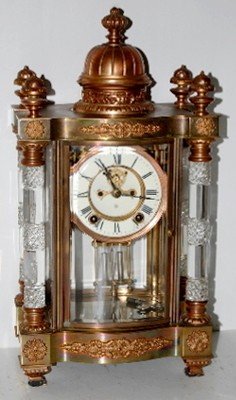 Ansonia “Utopia” Cut Glass Crystal Regulator