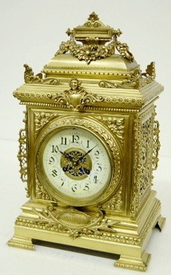 1896 Presentation Ornate Bronze Bracket Clock