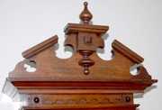 Ornate Antique Walnut Free Swinger Clock