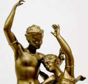 Seth Thomas Double Statue Clock W/ Man & Woman