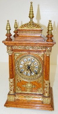 Ansonia “Antique”, 5 Finial Cabinet Clock