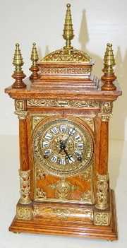 Ansonia “Antique”, 5 Finial Cabinet Clock