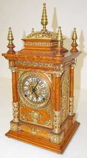 Ansonia “Antique”, 5 Finial Cabinet Clock