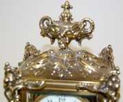 Ornate Ansonia “Viscount” Crystal Regulator Clock