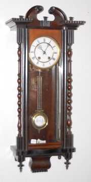 Ornate Antique R.A. Spring Wound Wall Clock